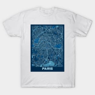 Paris - France Peace City Map T-Shirt